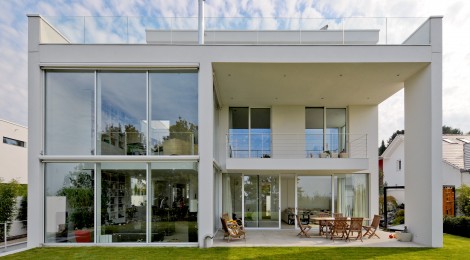 Villa mit Weitblick in Karlsruhe geplant von Herzog, Kassel + Partner
