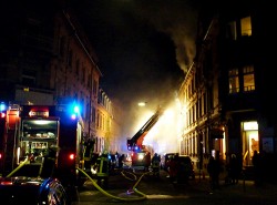 Panikschloss  in der Haustür als Sicherheit bei Hausbrand